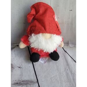 GREENBRIER Christmas House Plush 6” Red Santa Gnome Stuffed Toy New with Tags